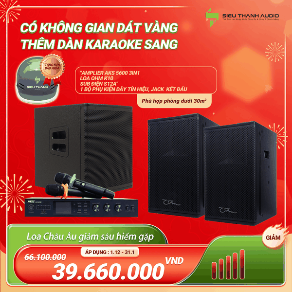 COMBO BÁN CHẠY 6  CÓ KHÔNG GIAN DÁT VÀNG THÊM DÀN KARAOKE SANG