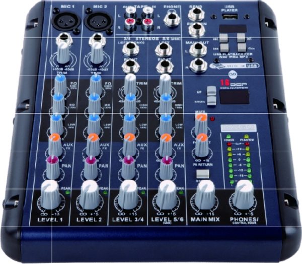 Bộ trộn âm thanh CMX Model: MX6U