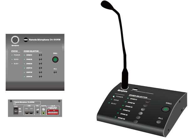 Microphone hội nghị cổ ngỗng phân vùng 6 vùng CMX DA-500RM