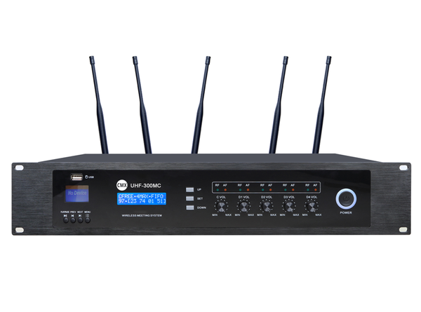Bộ điều khiển trung tâm hệ microphone hội nghị không dây CMX UHF-300MC