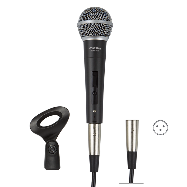Microphone có dây Dynamic cầm tay FONESTAR FDM-1036-B