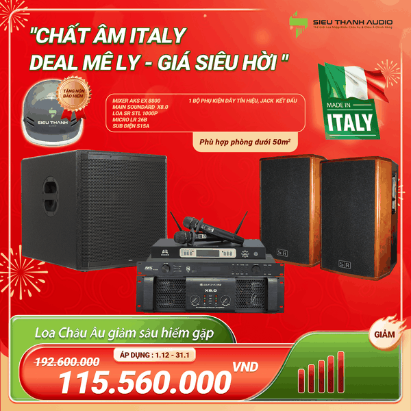 COMBO ITALY 15 CHẤT ÂM ITALY DEAL MÊ LY GIÁ SIÊU HỜI