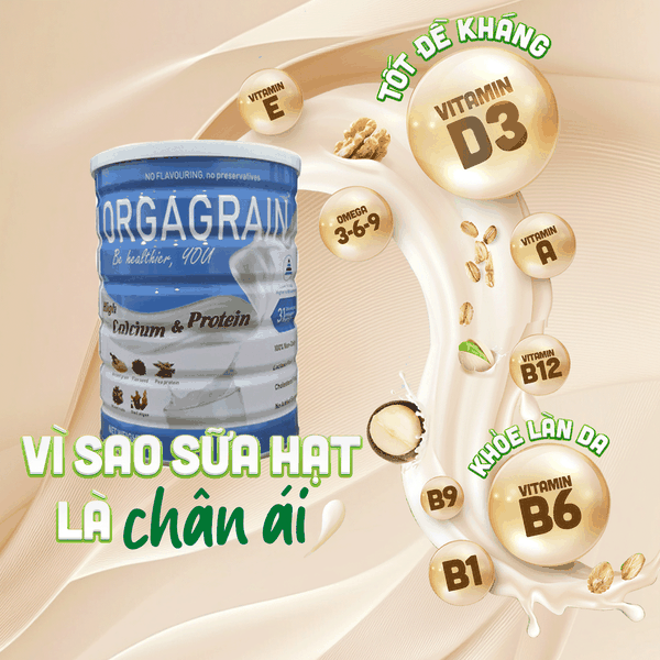 Sữa Hạt Chay Orgagrain - Nguồn Dinh Dưỡng Từ 36 Loại Hạt
