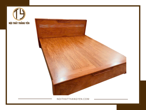 Giường gỗ hương đá MS103