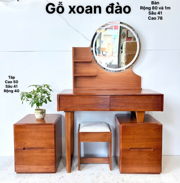 Bàn phấn gô xoan  đào MS14