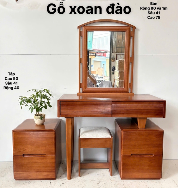 Bàn phấn gỗ xoan đào MS10