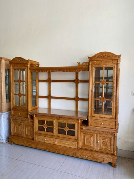 Kệ dàn ti vi  gỗ sồi  MS 391