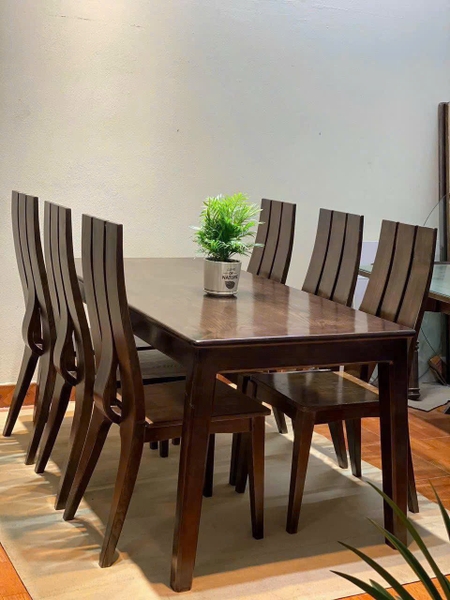 Bộ bàn ghế ăn gỗ sồi tự nhiên KT rộng 80 cm dài 1m60 Ms 393