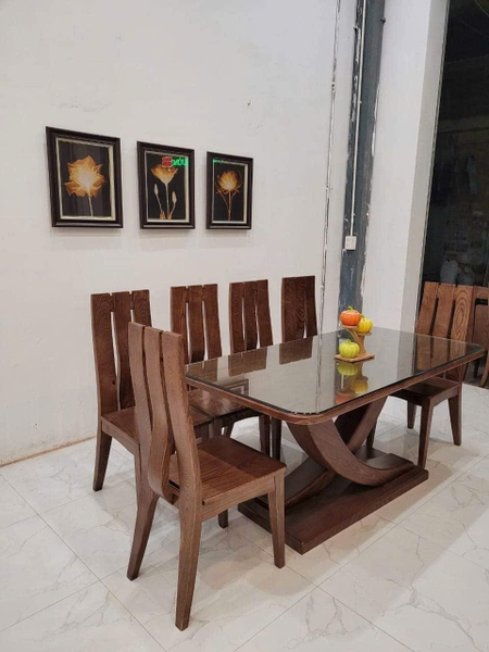 Bộ bàn ghế ăn gỗ sồi tự nhiên KT rộng 80 cm dài 1m60 MS 398