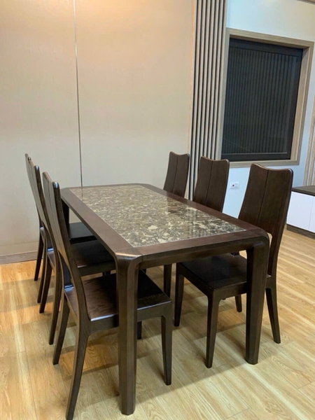 Bộ bàn ghế ăn gỗ sồi KT rộng 80 cm dài 1m60 MS 399