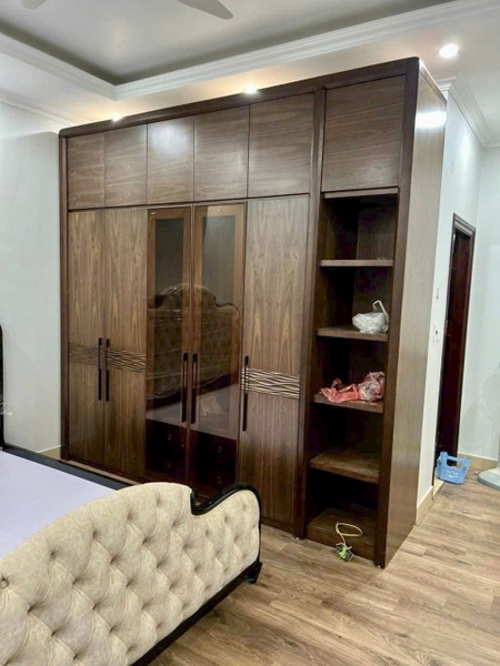 Tủ gỗ óc chó cánh kính MS 441