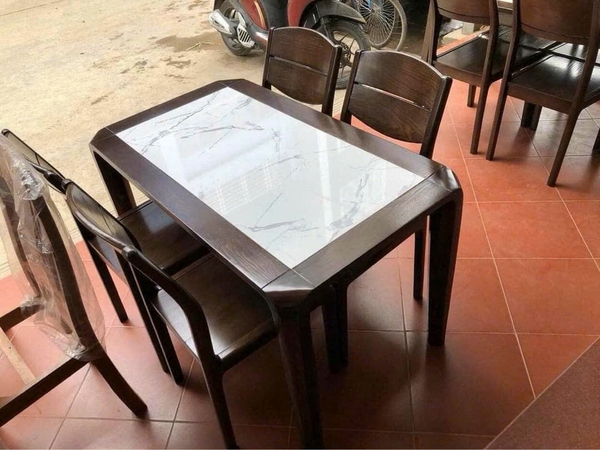 Bộ bàn ghế gỗ sồi KT RỘNG 65 DÀI 1M20 MS 396