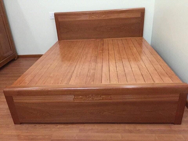 Giường gỗ xoan đào MS45