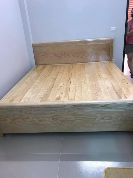 GIƯỜNG GỖ SỒI 1M8 MS 354