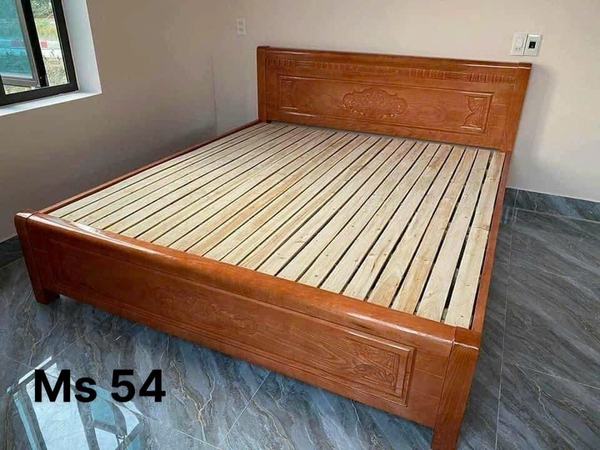 giường gỗ sồi nga MS55