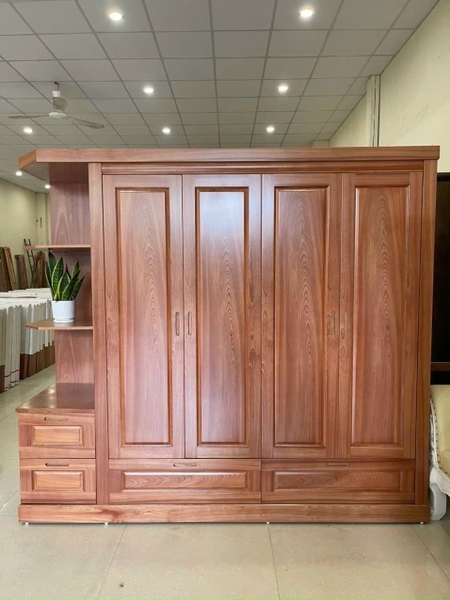 Tủ gỗ xoan đào phủ vơ nia MS158