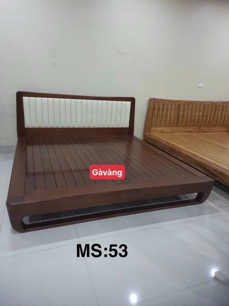 Giường chân quỳ gỗ sồi nga MS53
