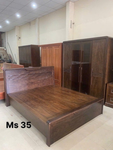 Combo giường tủ mun MS35