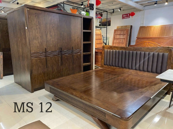 Combo hương xám phủ vơ nia giường thuyền MS12