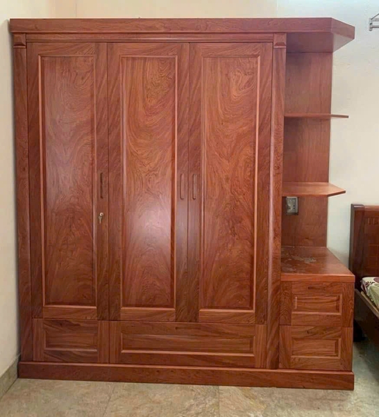 Tủ 3 cánh hương đá cộng góc trang trí MS20