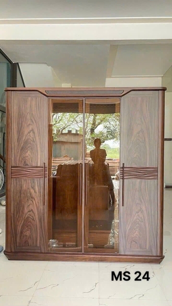 Tủ gỗ vơ nia óc chó MS24
