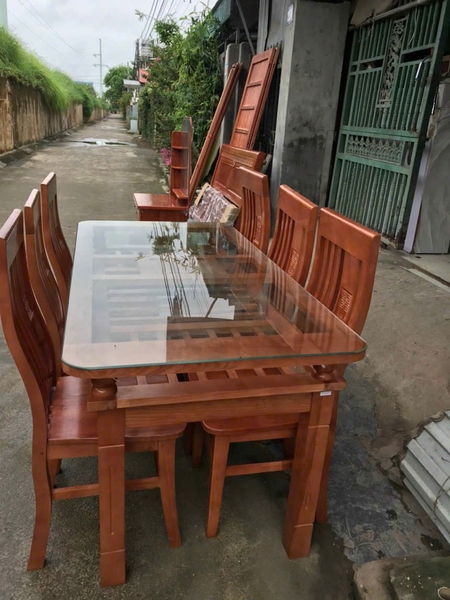 Bàn ăn gỗ sồi MS138