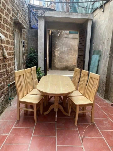 Bộ bàn ăn gỗ sồi MS131