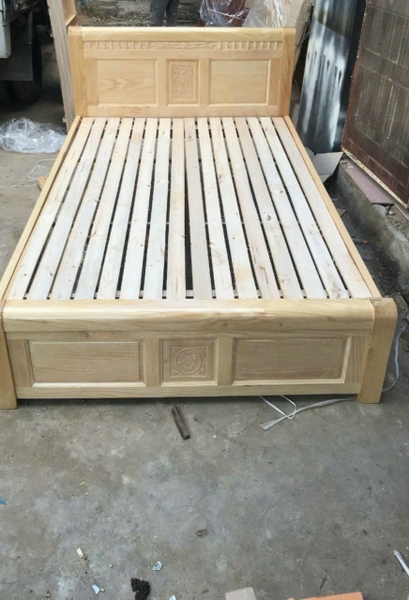 Giường gỗ sồi MS55