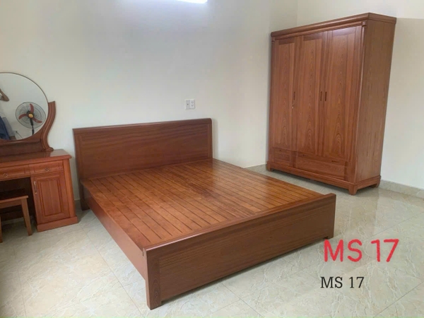 Combo giường tủ xoan đào MS17