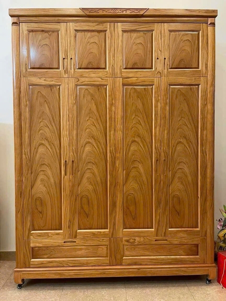 Tủ 4 cánh hương xám MS115