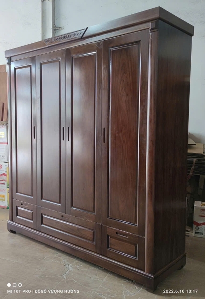 Tủ hương xám sơn màu óc chó MS112