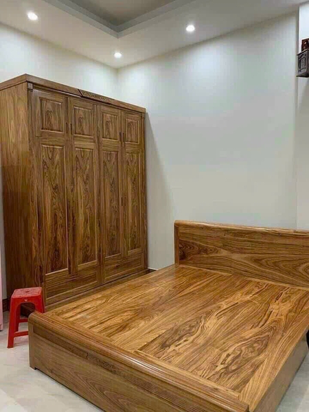 Combo giường tủ hương xám MS110