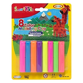 Sáp Nặn Smartkids 8 Màu Neon SK-BL8N
