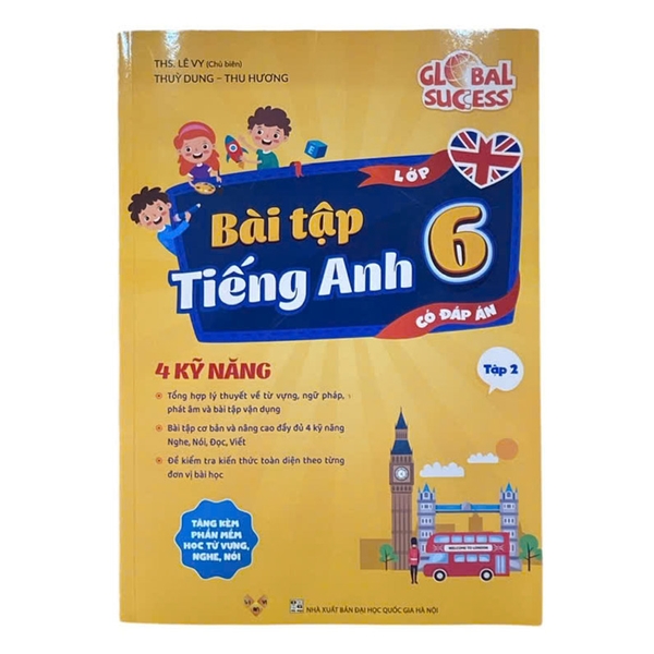 Bài Tập Tiếng Anh Lớp 6 Tập 2 - Có Đáp Án (Global Success)