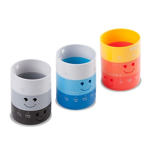 Ống Cắm Bút Nhựa Tròn M&G ABT98451 In Hình Mặt Cười