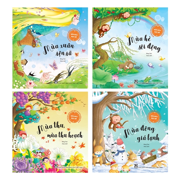Bộ Sách Bé Khám Phá Khoa Học Qua Truyện Đồng Thoại - Bốn Mùa Rực Rỡ (4 Cuốn)