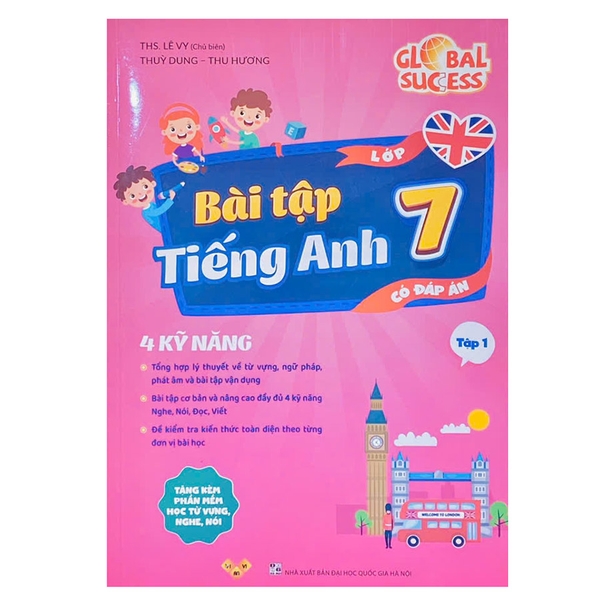 Bài Tập Tiếng Anh Lớp 7 Tập 1 - Có Đáp Án (Global Success)