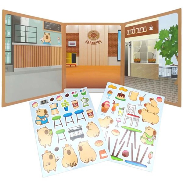 Trò Chơi Bóc Dán Tương Tác Café Capybara