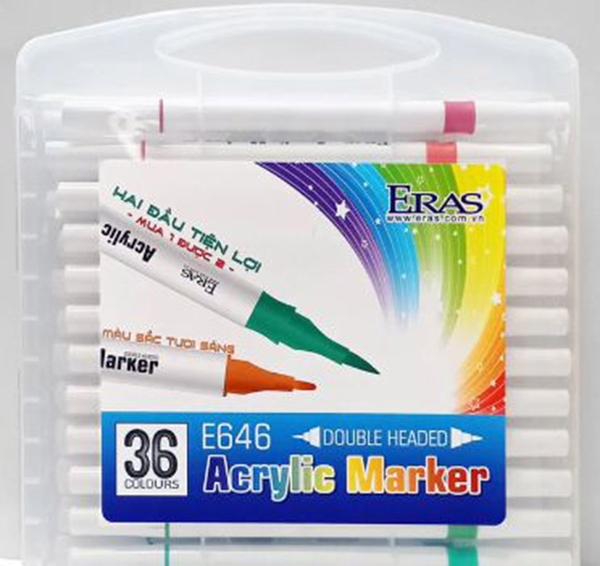 Bút Dạ Màu Acrylic Eras 36 Màu E646