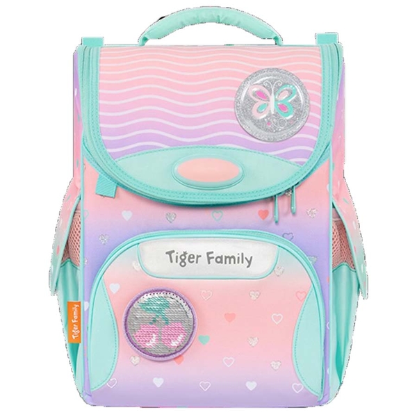 Ba Lô Chống Gù Tiger Family Nature Quest Schoolbag Pro S - Peach Waves Go Green TGNQ-096A(2)