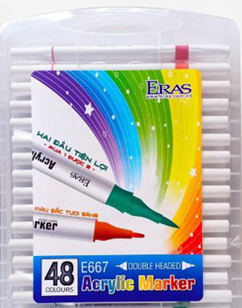 Bút Dạ Màu Acrylic Eras 48 Màu E667