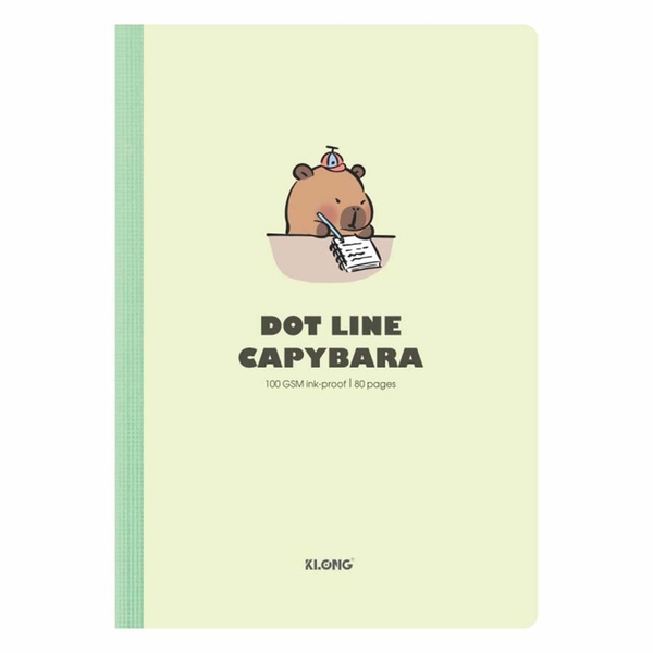 Vở B5 Dán Gáy Kẻ Ngang Có Chấm K.Long TP828 Capybara 80Tr