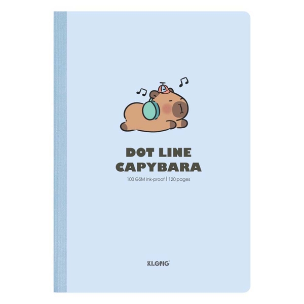 Vở B5 Dán Gáy Kẻ Ngang Có Chấm K.Long TP829 Capybara 120Tr
