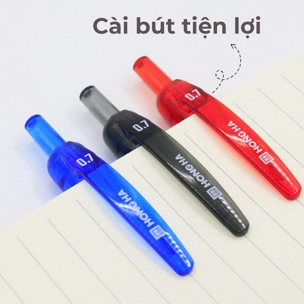 Bút Gel Hồng Hà HH-209 Ngòi 0.7MM (Xanh, Đen, Đỏ) 2769
