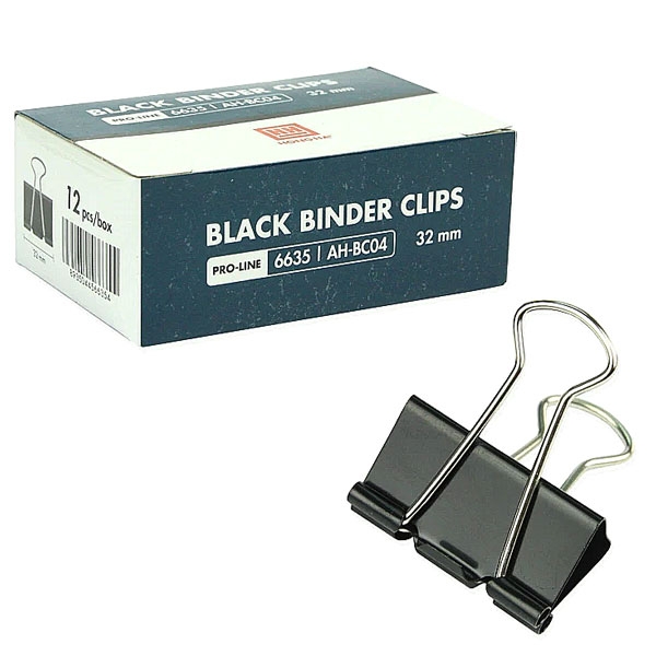 Kẹp Giấy Đen Hồng Hà 32mm AH-BC04 6635