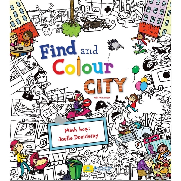 Find And Colour - City (Quarto Group - Sách Bản Quyền USA)