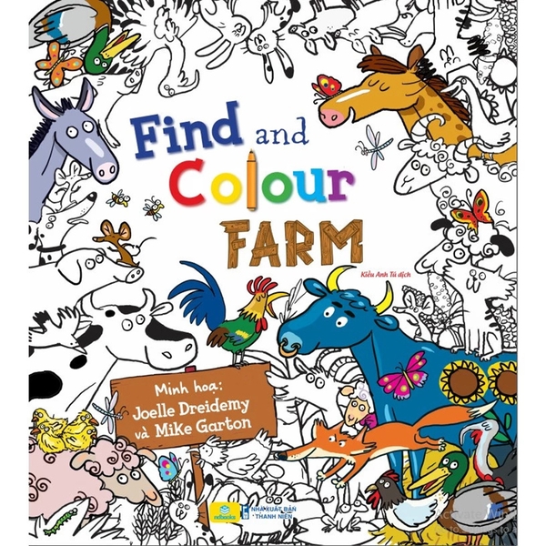 Find And Colour - Farm (Quarto Group - Sách Bản Quyền USA)
