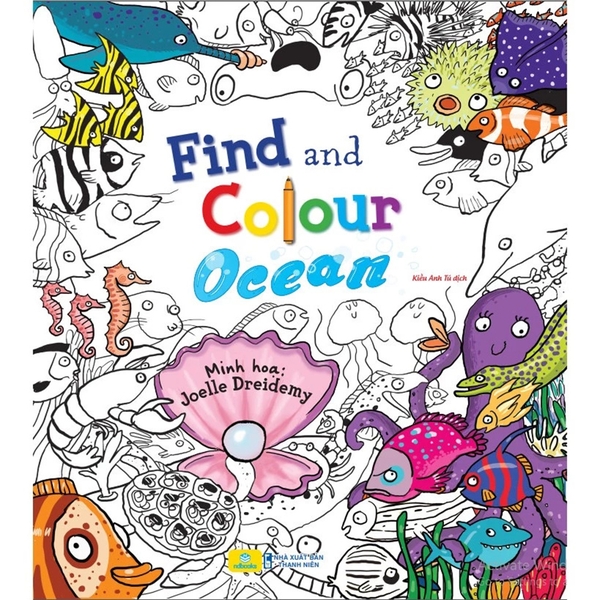Find And Colour - Ocean (Quarto Group - Sách Bản Quyền USA)