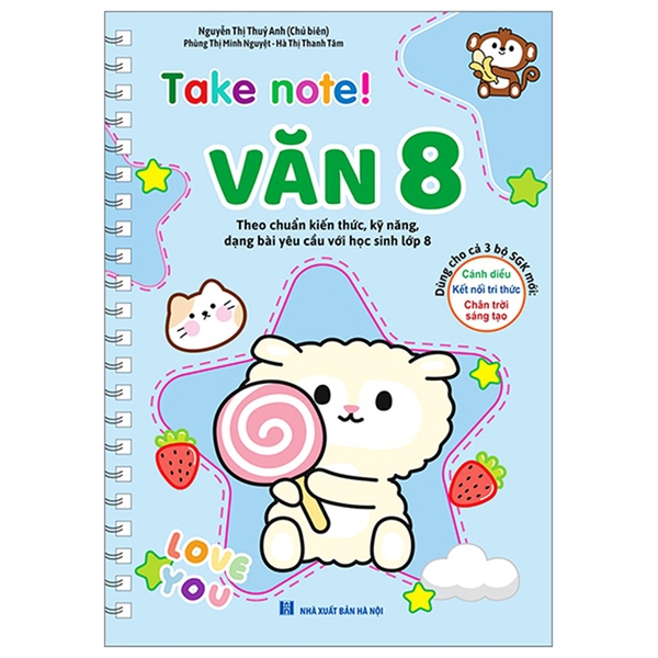 Take Note Văn 8 Không Lò Xo (Dùng Cho Cả 3 Bộ SGK Mới)