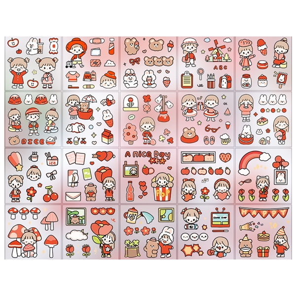 Đồ Chơi Sticker Telado - Cô Gái Và Bé Thỏ MSTZ-07/2-6